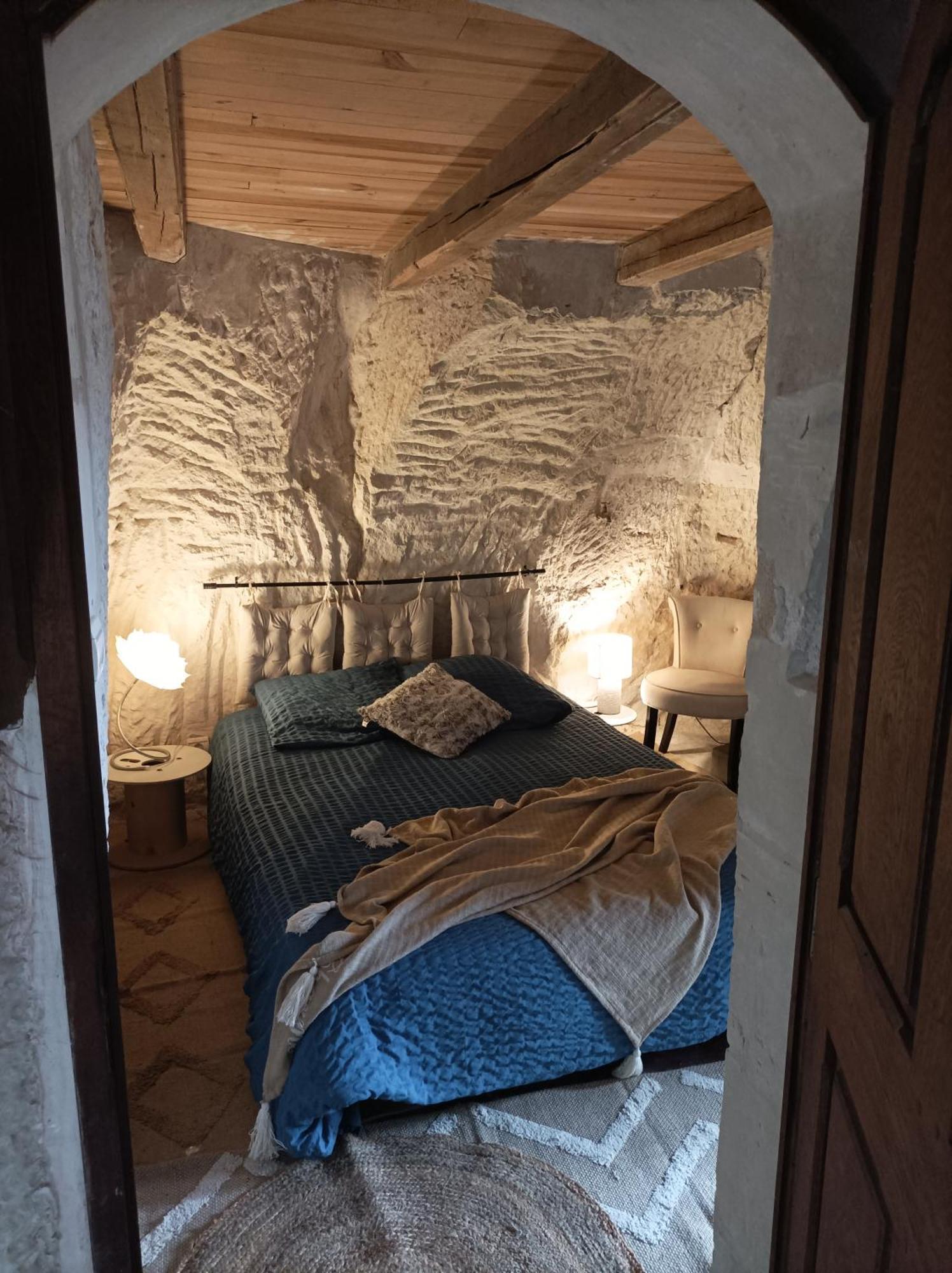 Gite Des Perreyeurs - Maison Troglodyte Avec Vue Sur Loire Монсоро Екстер'єр фото