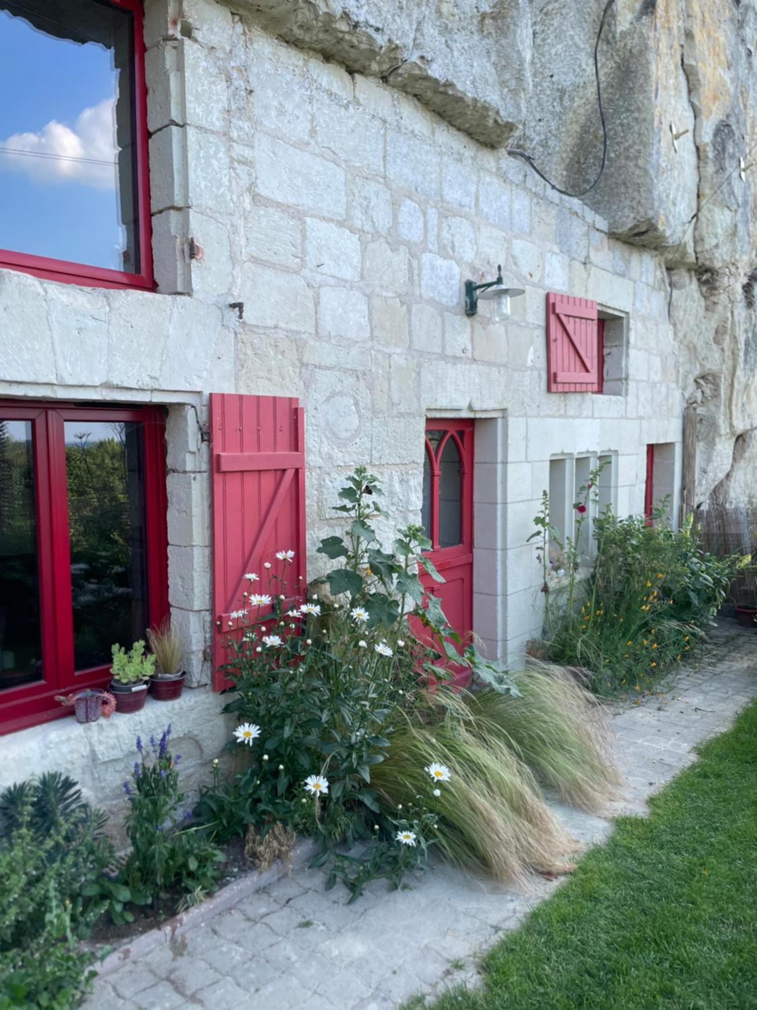 Gite Des Perreyeurs - Maison Troglodyte Avec Vue Sur Loire Монсоро Екстер'єр фото